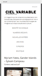 Mobile Screenshot of cielvariable.ca