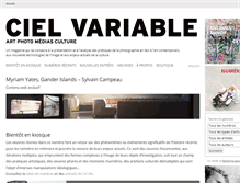 Tablet Screenshot of cielvariable.ca